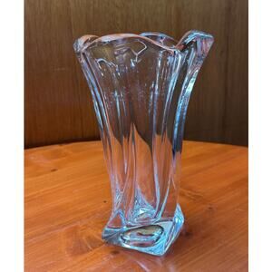 Mikasa or Duam Heavy Crystal Vase - 9.5"